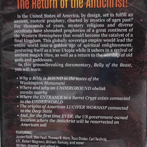 Belly of the Beast DVD Antichrists Resurrection Return Prophecy Mystery Religion - Picture 3 of 7